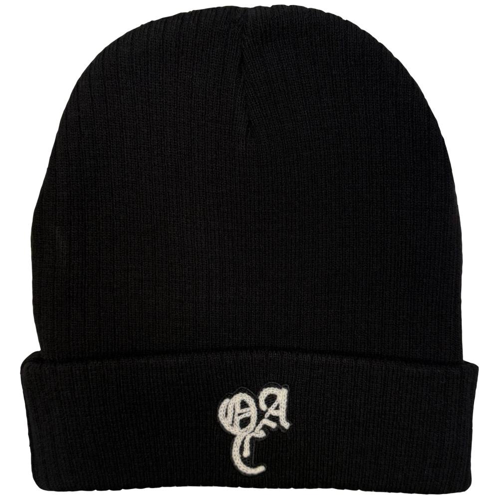 Overnight Angels Crew - Logo Beanie Muts - Zwart